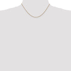 14K 16 inch 1.05mm Diamond-cut Spiga with Lobster Clasp Chain