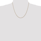 14K 20 inch 1.05mm Diamond-cut Spiga with Lobster Clasp Chain