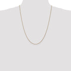 14K 24 inch 1.05mm Diamond-cut Spiga with Lobster Clasp Chain