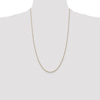 14K 26 inch 1.05mm Diamond-cut Spiga with Lobster Clasp Chain