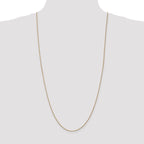 14K 30 inch 1.05mm Diamond-cut Spiga with Lobster Clasp Chain