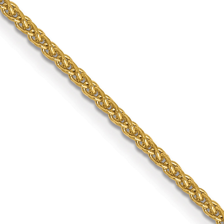 Diamond-Cut Spiga Chain in 14K Yellow Gold, 1.05mm - Sophia Jewelers