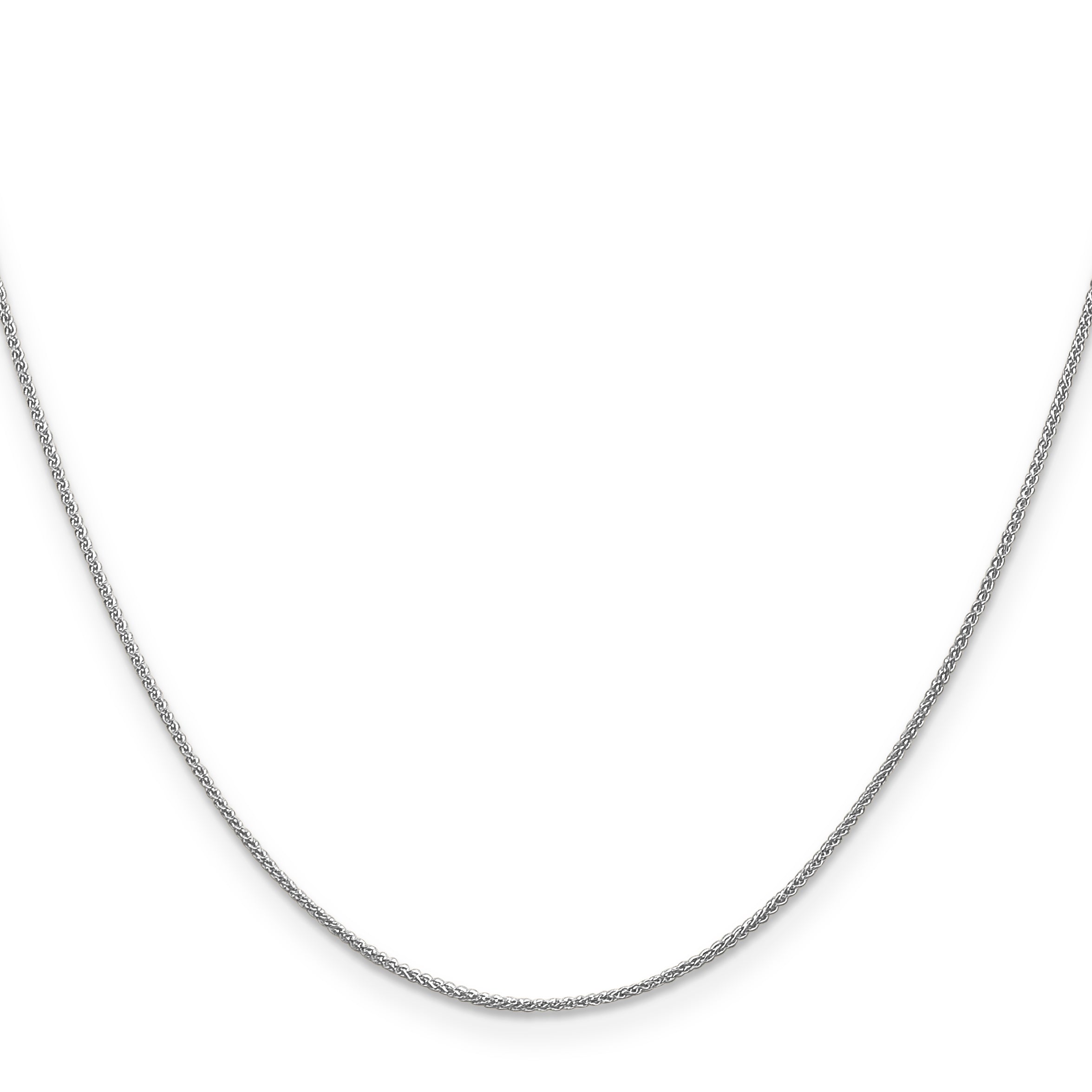 Spiga Chain Necklace in 14K White Gold, 0.85mm Secondary image