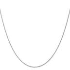 14K White Gold 30 inch 1.05mm Spiga with Lobster Clasp Chain