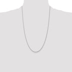 14K White Gold 26 inch 1.05mm Spiga with Lobster Clasp Chain