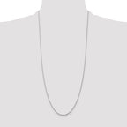 14K White Gold 30 inch 1.05mm Spiga with Lobster Clasp Chain