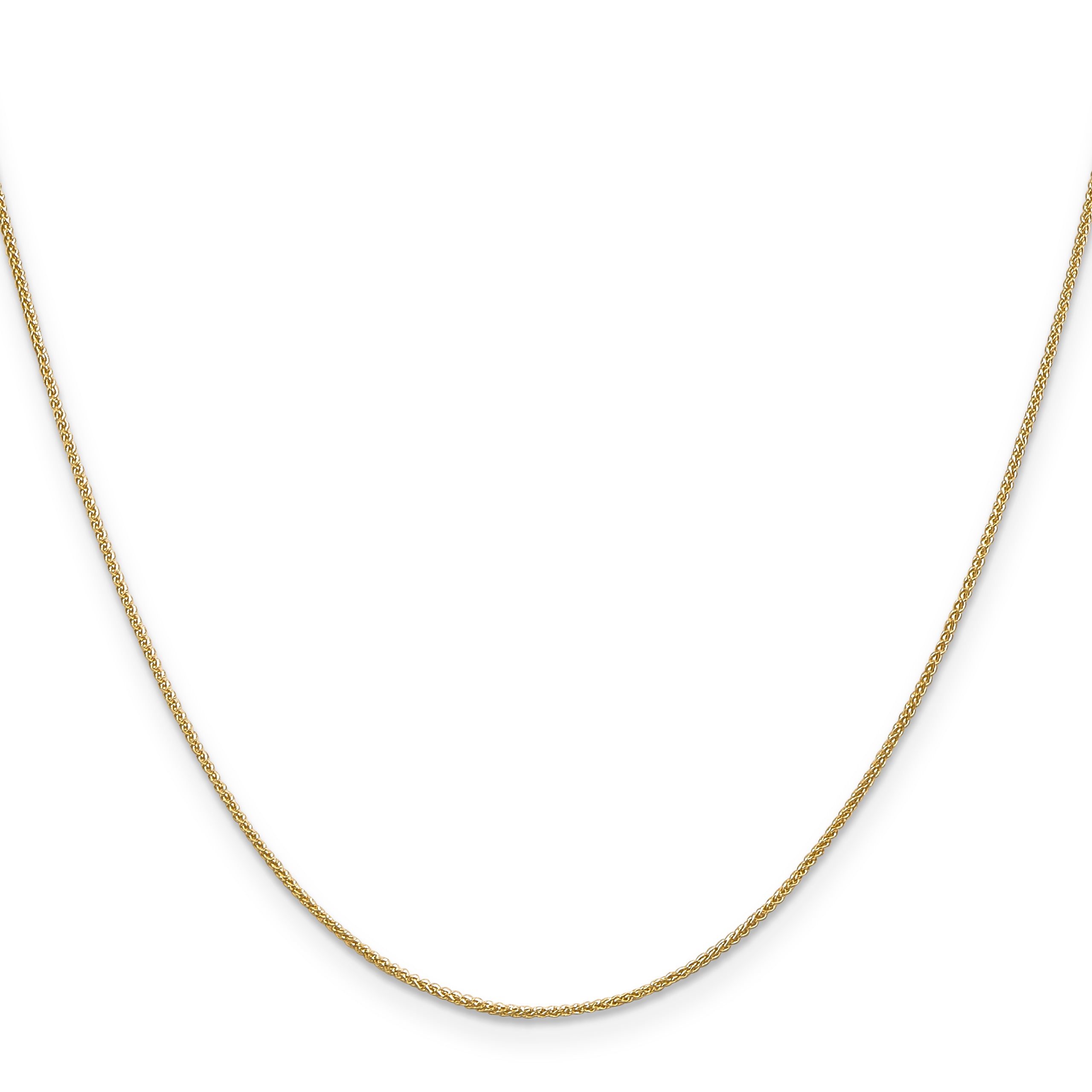 Spiga Chain Necklace in 14K Yellow Gold, 0.85mm Secondary image
