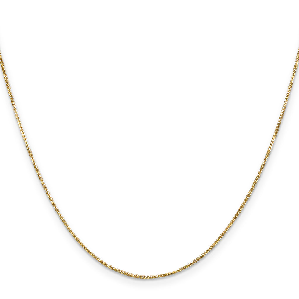 14K 30 inch .85mm Spiga with Spring Ring Clasp Chain