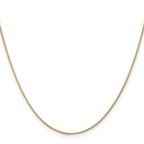14K 30 inch .85mm Spiga with Spring Ring Clasp Chain