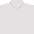 14K 16 inch .85mm Spiga with Spring Ring Clasp Chain