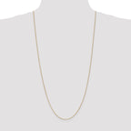 14K 30 inch .85mm Spiga with Spring Ring Clasp Chain