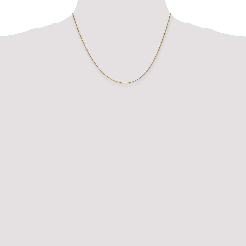 14K 18 inch .85mm Spiga with Lobster Clasp Chain