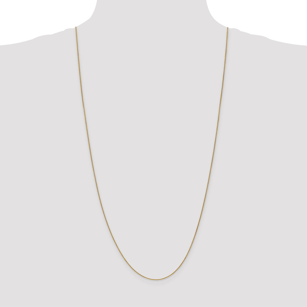 14K 30 inch .85mm Spiga with Lobster Clasp Chain
