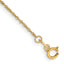 14K 9 inch 1mm Singapore with Spring Ring Clasp Anklet
