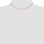 14K .95mm Diamond-Cut Cable with Lobster Clasp Anklet
