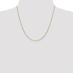 14K .95mm Diamond-Cut Cable with Lobster Clasp Anklet