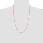 14K .95mm Diamond-Cut Cable with Lobster Clasp Anklet