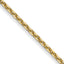 14K Yellow Gold Solid Diamond-Cut Cable Chain Necklace 0.95mm