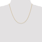 14K 1.1mm Baby Rope with Spring Ring Clasp Chain