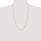 14K 1.1mm Baby Rope with Spring Ring Clasp Chain