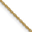 14K Yellow Gold Solid Rope Chain Necklace 1.1mm