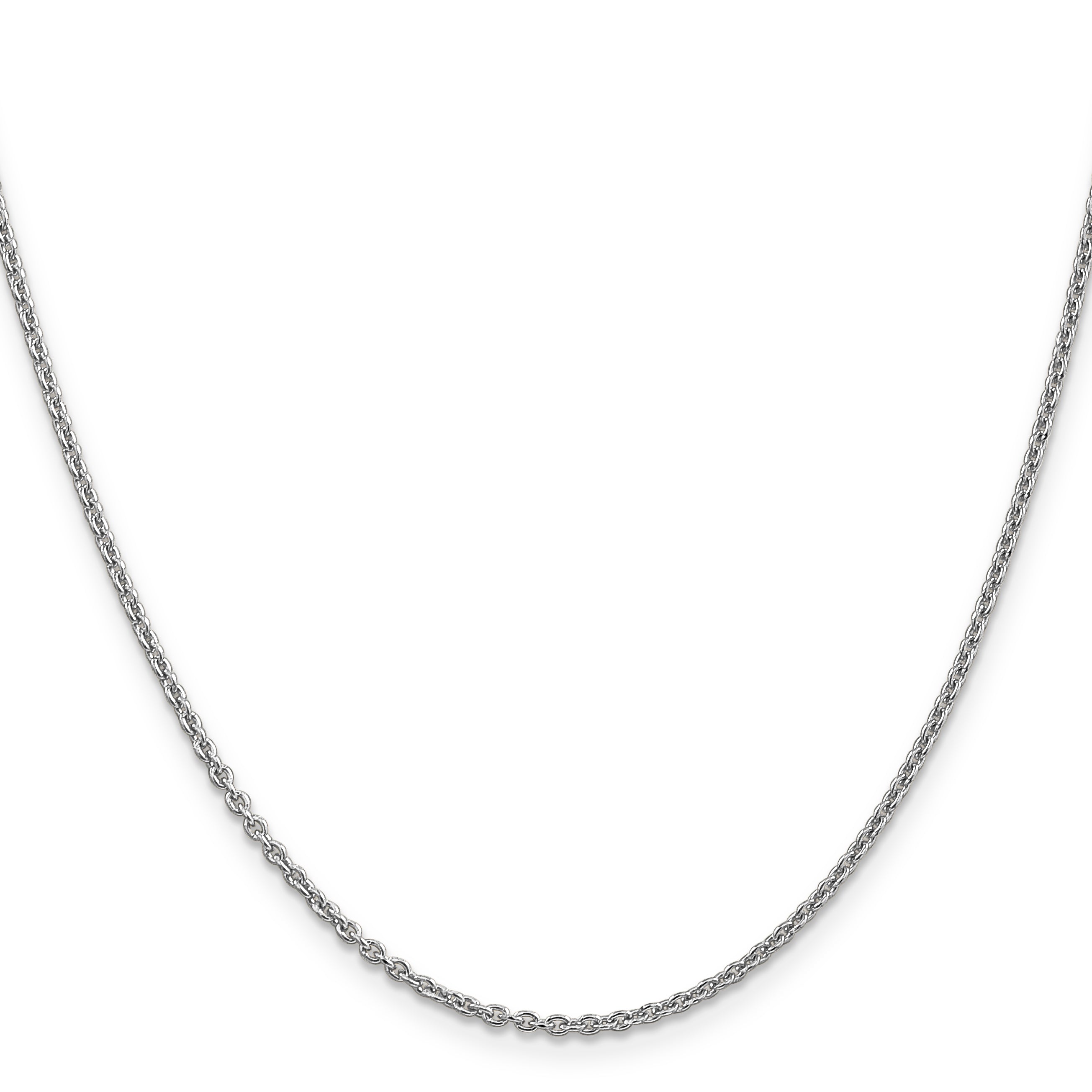Forzantine Cable Chain Necklace in 14K White Gold, 1.8mm Secondary image