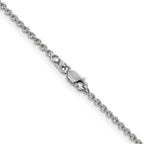 14K White Gold Solid Forzantine Chain Necklace 1.8mm