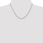 14K White Gold 18 inch 2.2mm Forzantine Cable with Lobster Clasp Chain