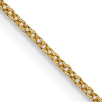 14K 24 inch .9mm Cable with Spring Ring Clasp Chain