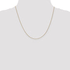 14K 20 inch .9mm Cable with Lobster Clasp Chain