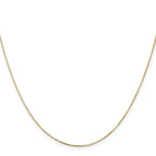 14K 26 inch .5mm Box with Lobster Clasp Chain