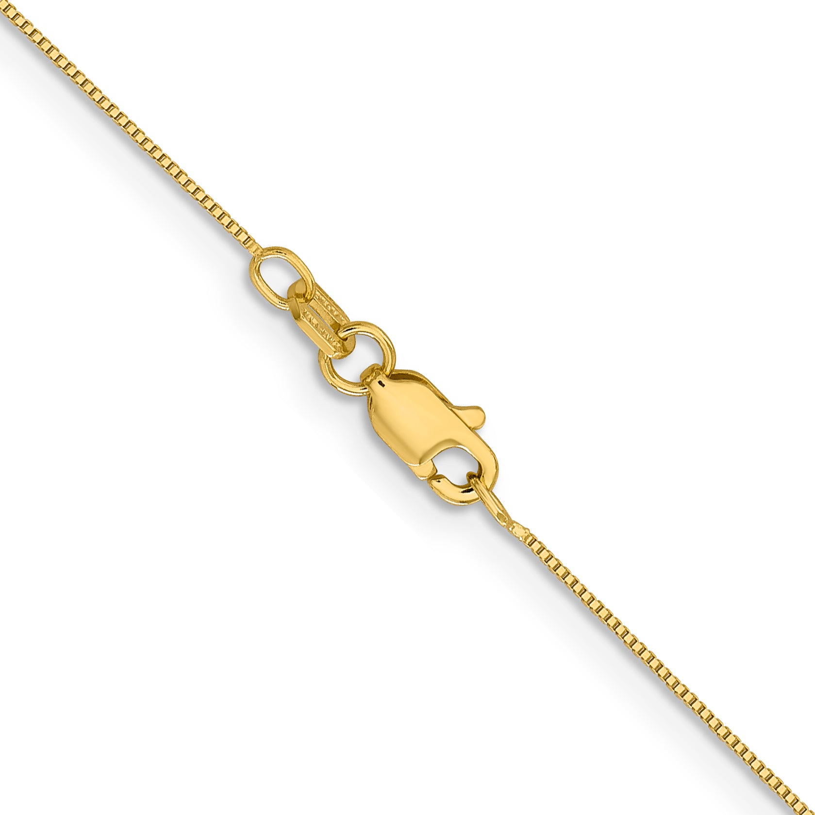 14K 26 inch .5mm Box with Lobster Clasp Chain
