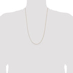 14K 26 inch .5mm Box with Lobster Clasp Chain