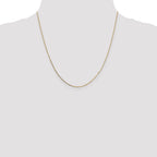 14K .7mm Box with Spring Ring Clasp Chain