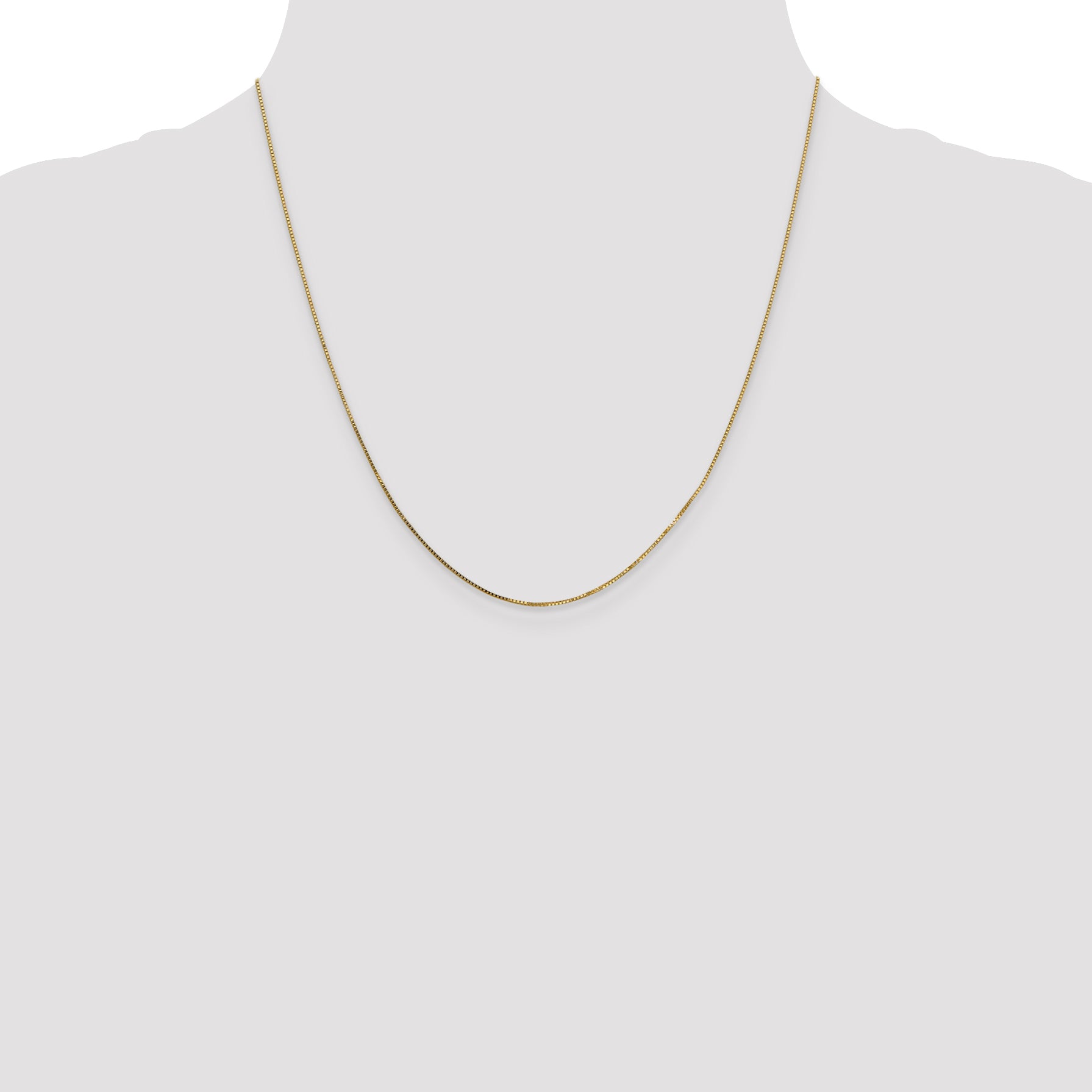 14K .7mm Box with Spring Ring Clasp Chain