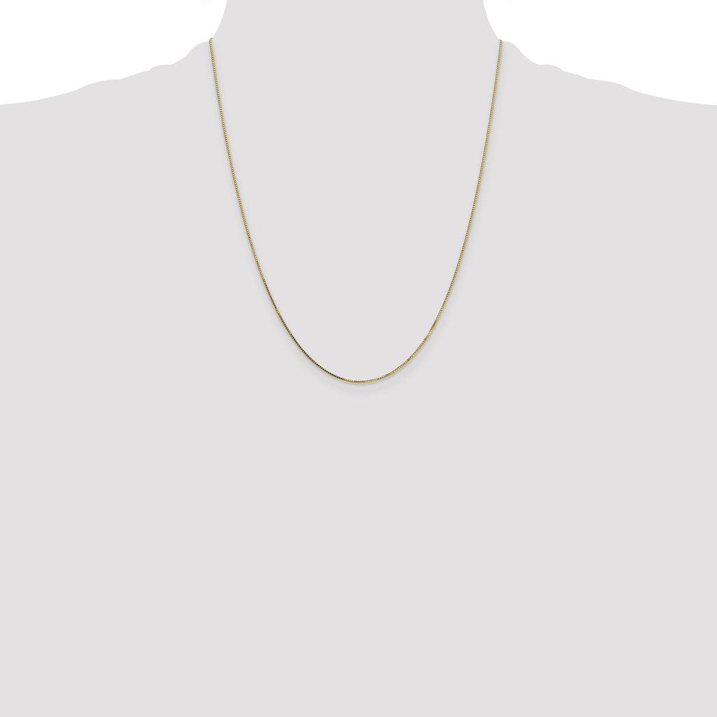 14K .7mm Box with Spring Ring Clasp Chain