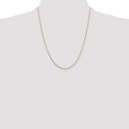 14K .7mm Box with Spring Ring Clasp Chain