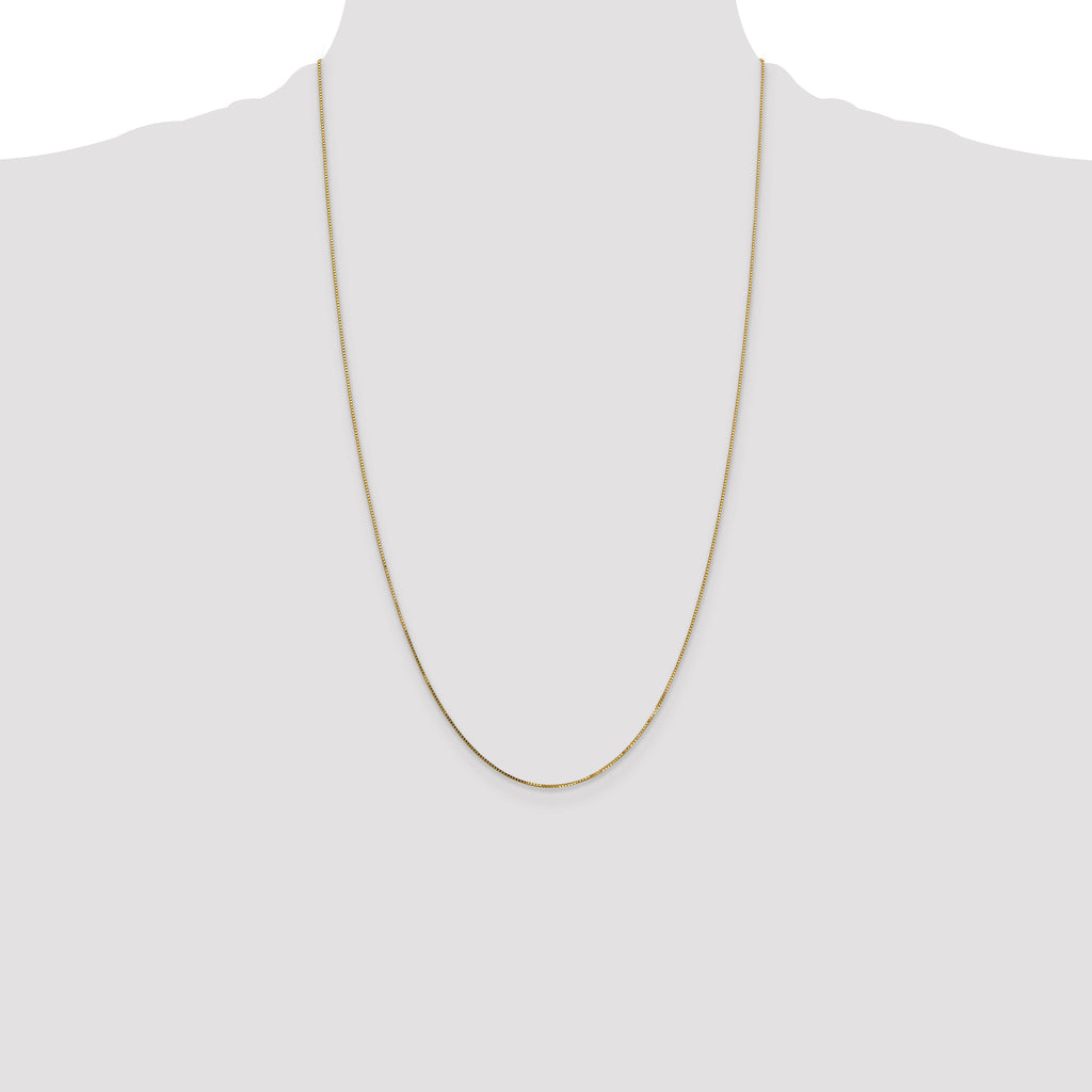 14K .7mm Box with Spring Ring Clasp Chain