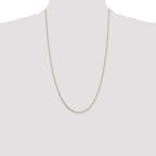 14K .7mm Box with Spring Ring Clasp Chain