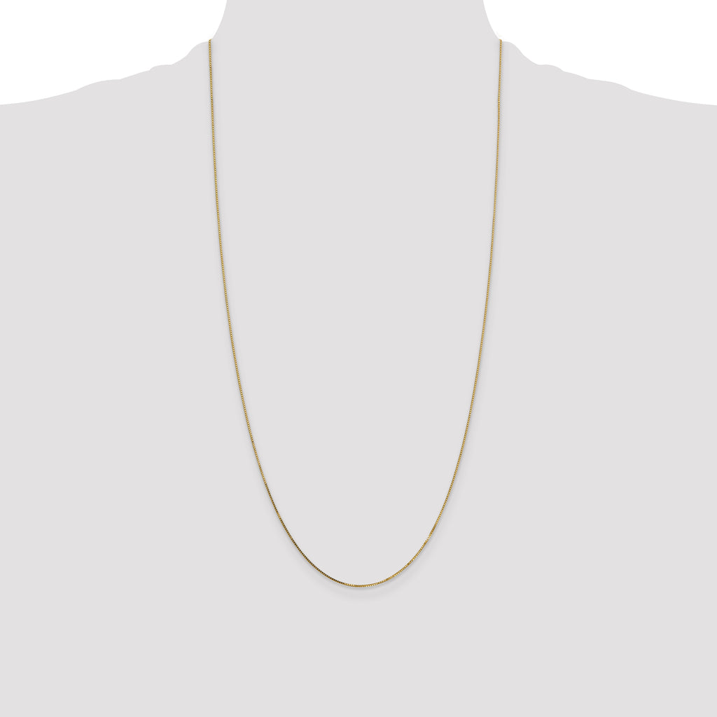 14K .7mm Box with Spring Ring Clasp Chain