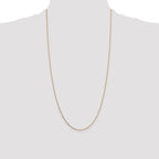 14K .7mm Box with Spring Ring Clasp Chain