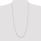 14K .7mm Box with Spring Ring Clasp Chain