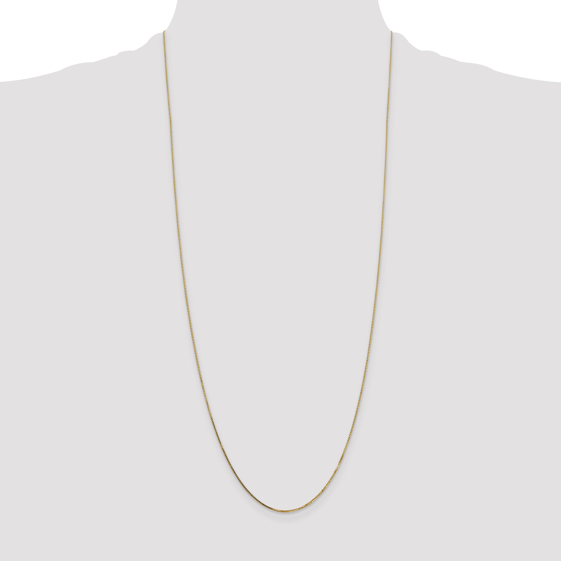 14K .7mm Box with Spring Ring Clasp Chain