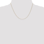 14K .65mm Diamond-Cut Round Open Link Cable with Lobster Clasp Chain