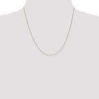 14K .65mm Diamond-Cut Round Open Link Cable with Lobster Clasp Chain