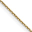 14K .65mm Diamond-Cut Round Open Link Cable with Lobster Clasp Chain