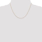 14K .8mm Diamond-Cut Round Open Link Cable with Lobster Clasp Chain