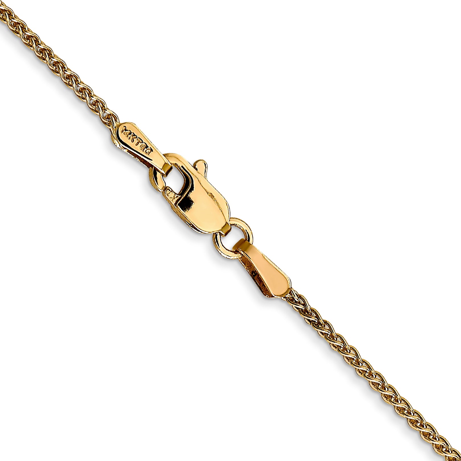14K 1.25mm Spiga with Lobster Clasp Chain