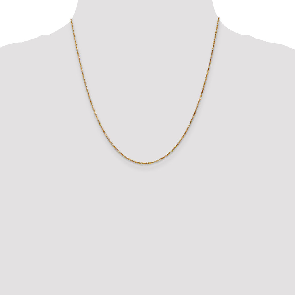 14K 1.25mm Spiga with Lobster Clasp Chain