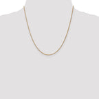 14K 1.25mm Spiga with Lobster Clasp Chain